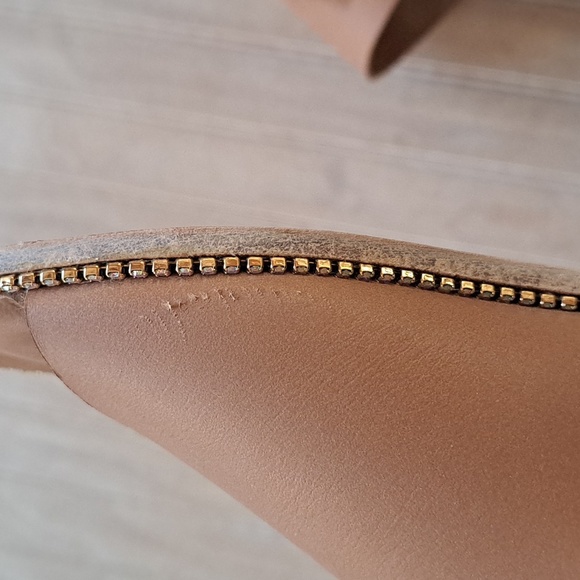 Antika Handmade Leather Cut Out Slide Rhinestone Trim Slip-On Flats Sandals - Picture 11 of 13